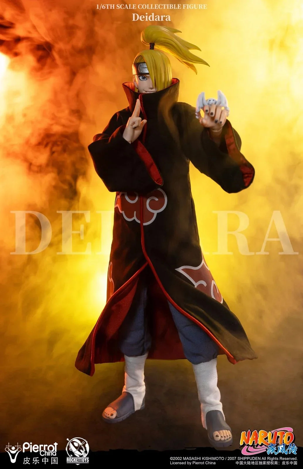 Figurine articulée Deidara à l'échelle 1/6 avec tenue et accessoires Akatsuki