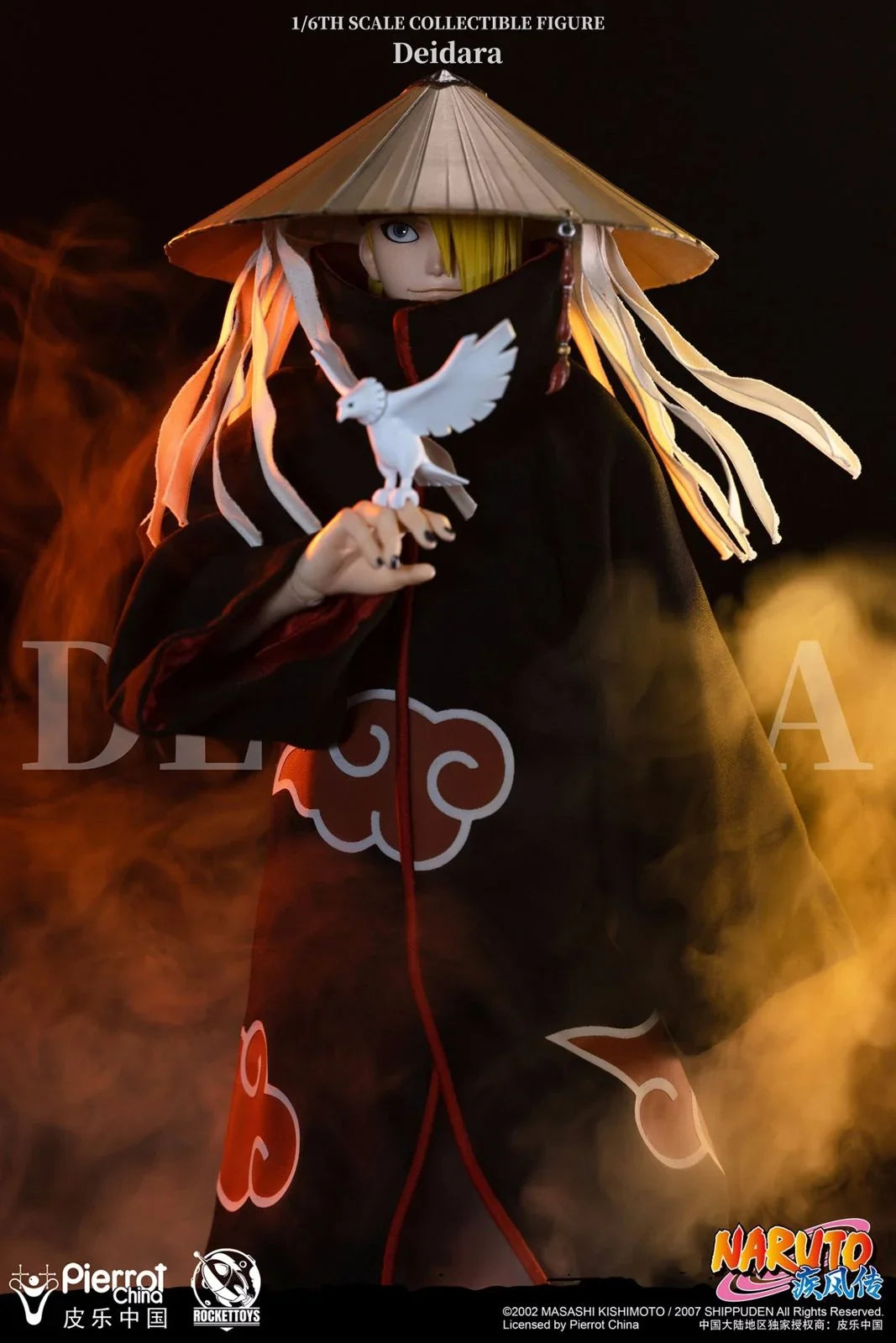 Figurine articulée Deidara à l'échelle 1/6 avec tenue et accessoires Akatsuki