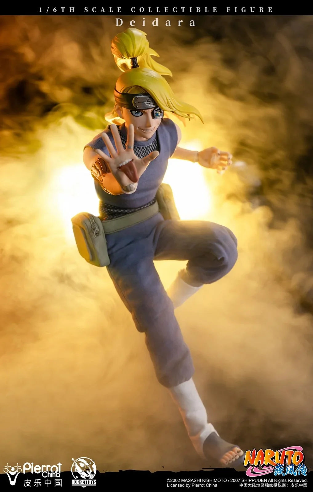 Figurine articulée Deidara à l'échelle 1/6 avec tenue et accessoires Akatsuki