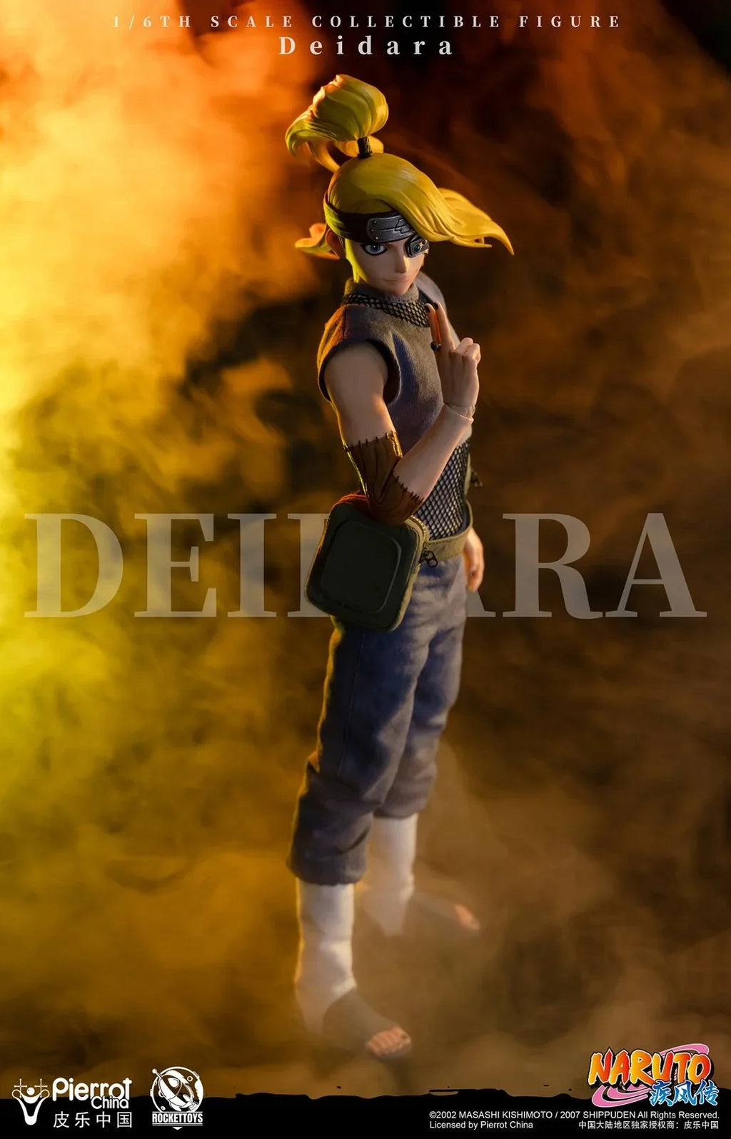 Figurine articulée Deidara à l'échelle 1/6 avec tenue et accessoires Akatsuki