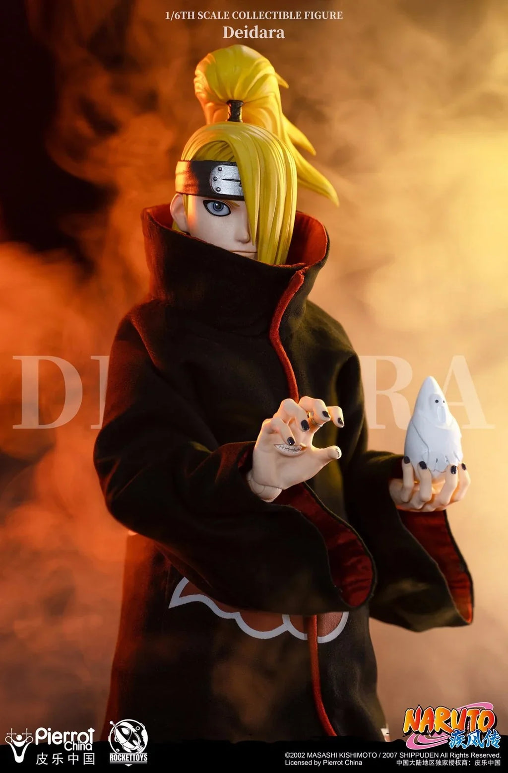 Figurine articulée Deidara à l'échelle 1/6 avec tenue et accessoires Akatsuki