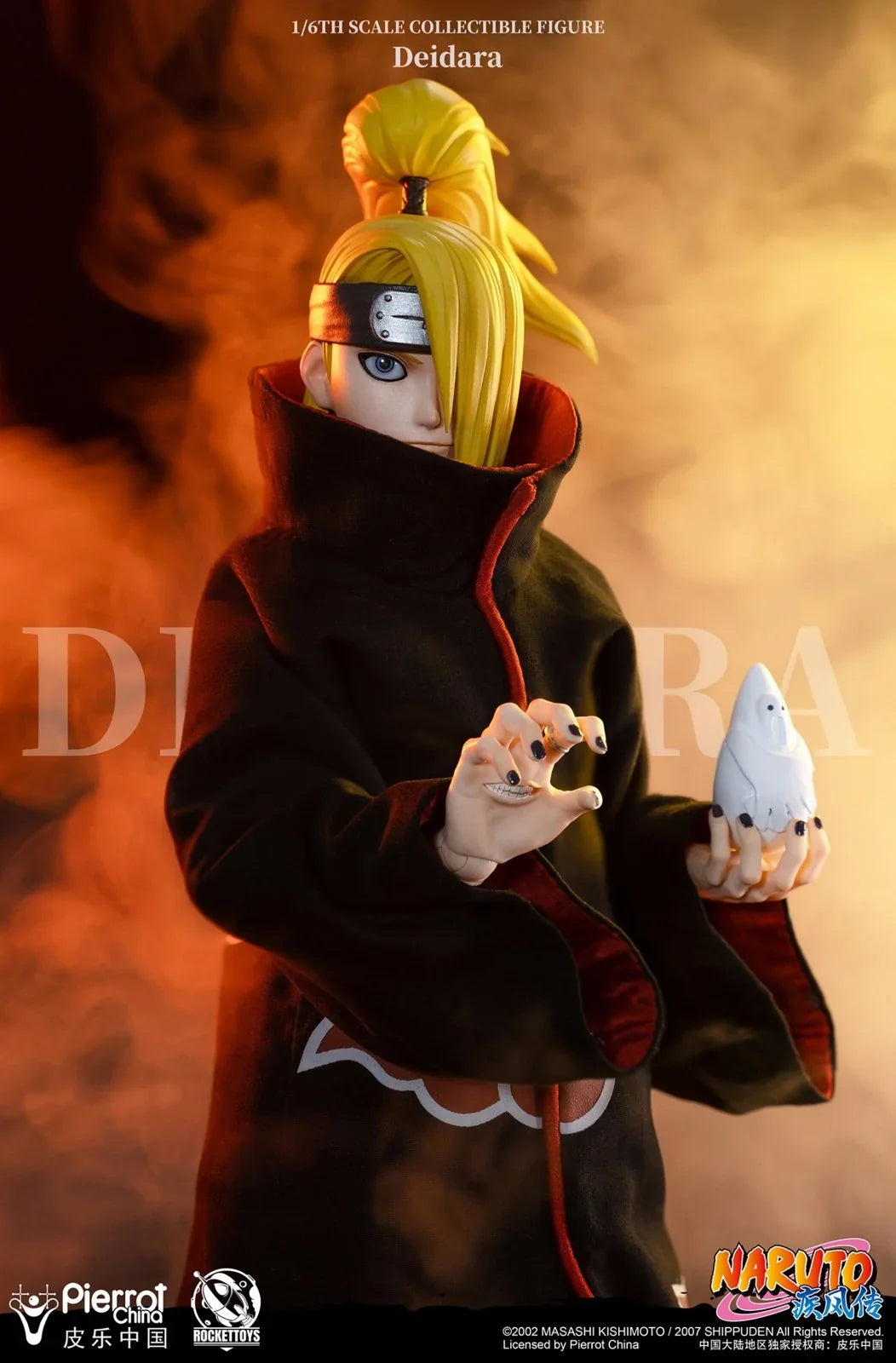 Figurine articulée Deidara à l'échelle 1/6 avec tenue et accessoires Akatsuki