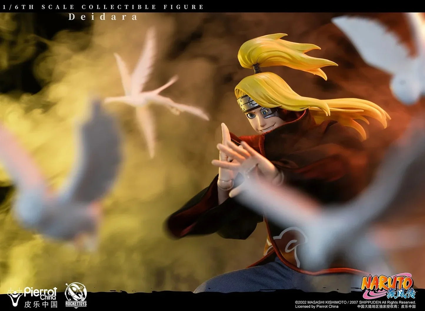 Figurine articulée Deidara à l'échelle 1/6 avec tenue et accessoires Akatsuki