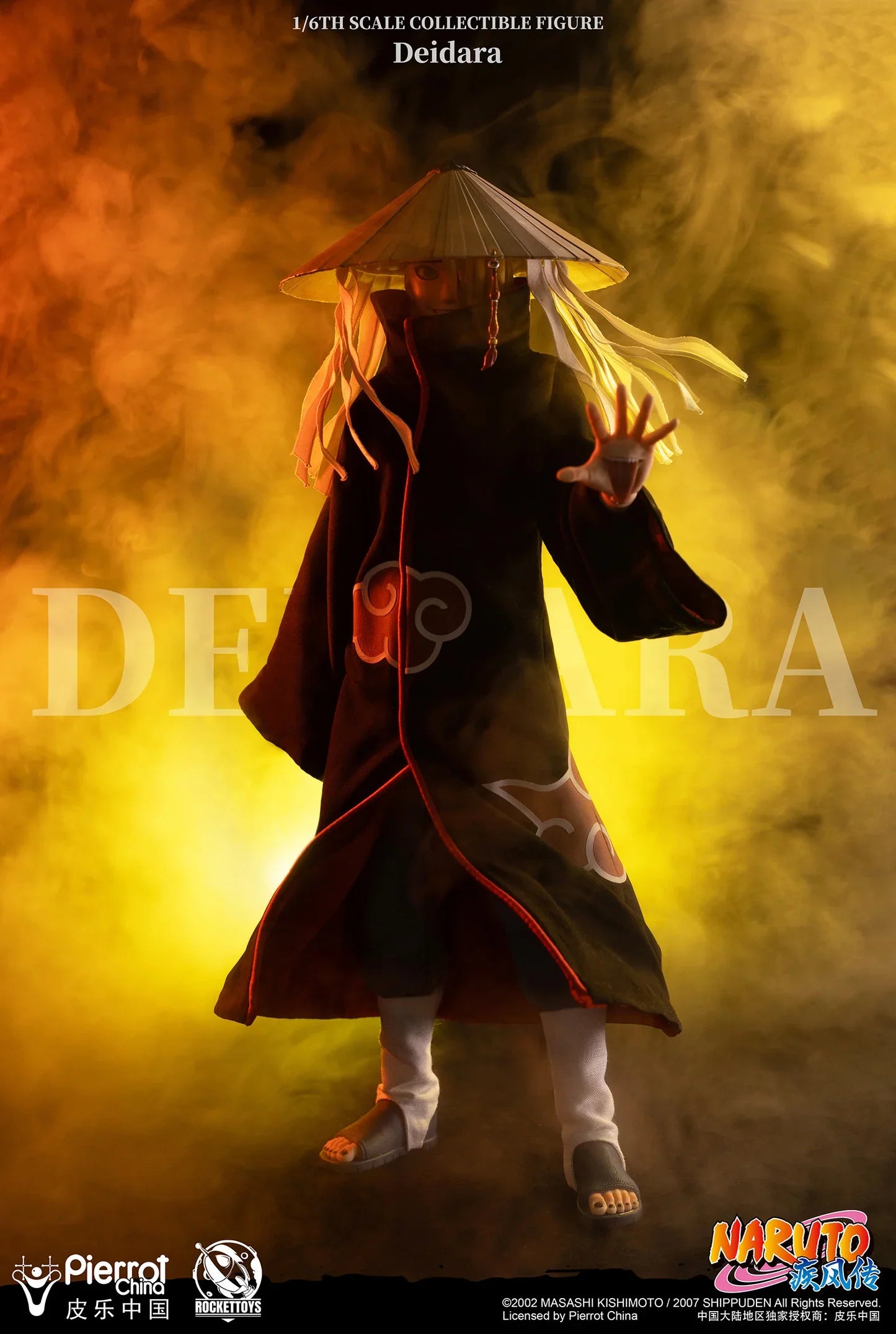 Figurine articulée Deidara à l'échelle 1/6 avec tenue et accessoires Akatsuki