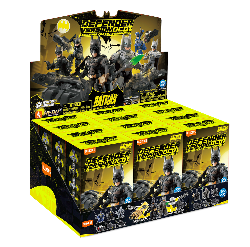 Lot de 12 figurines à assembler Le Batman légendaire