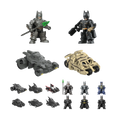 Lot de 12 figurines à assembler Le Batman légendaire