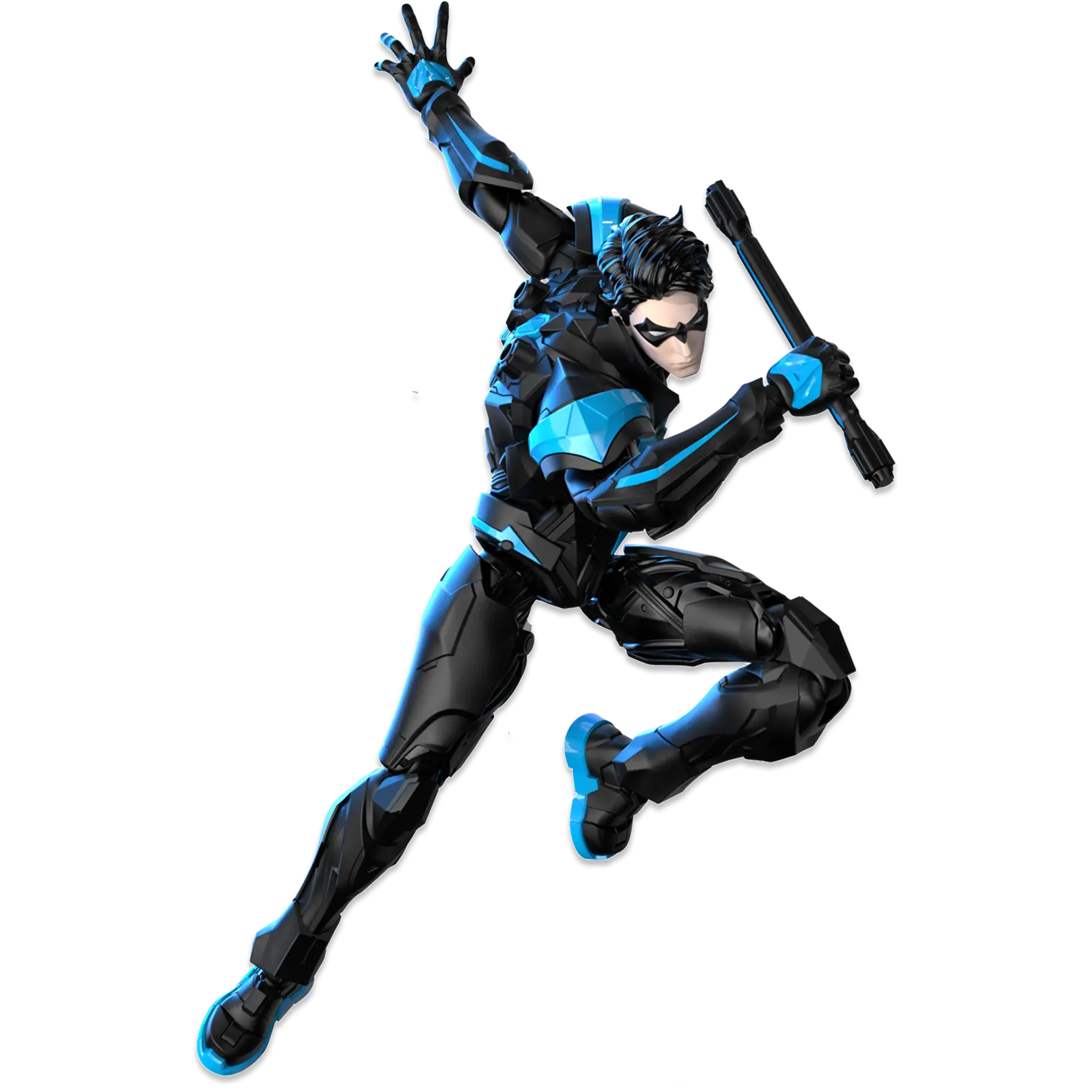 Kit de Maquette articulée Nightwing DC avec Bâtons d'Eskrima et Wingdings