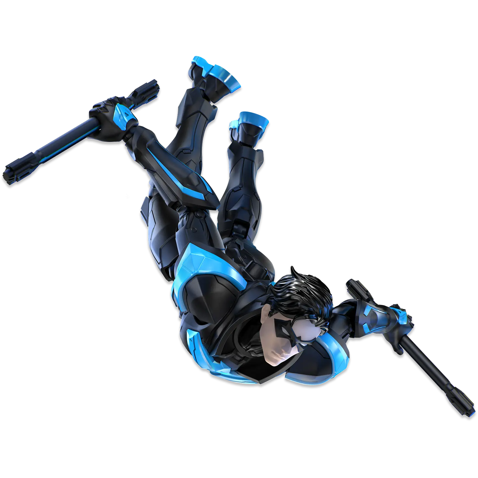 Kit de Maquette articulée Nightwing DC avec Bâtons d'Eskrima et Wingdings