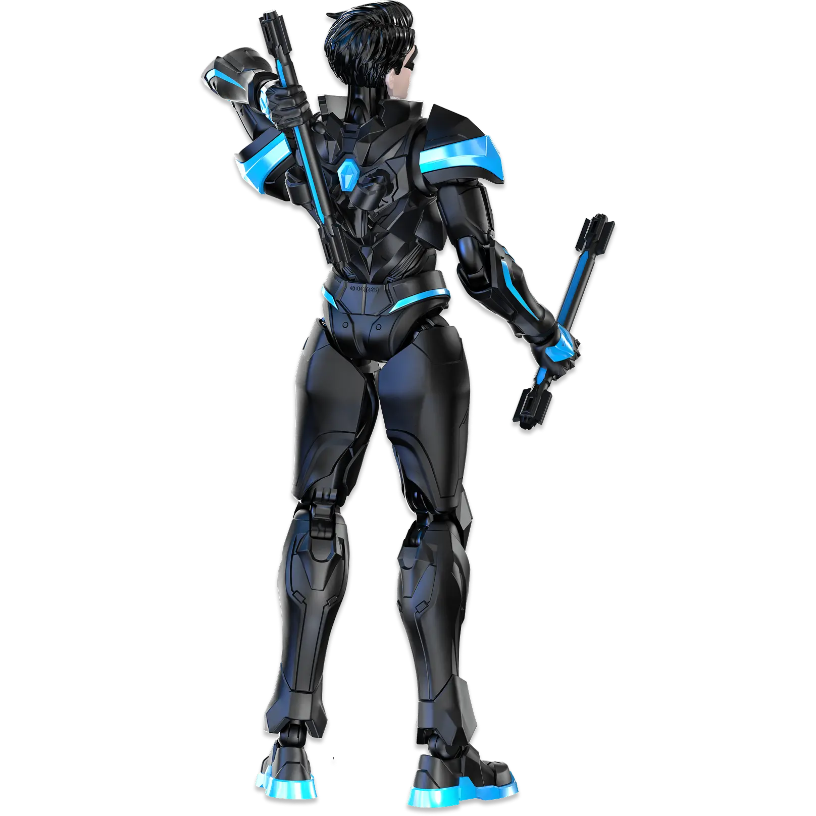 Kit de Maquette articulée Nightwing DC avec Bâtons d'Eskrima et Wingdings