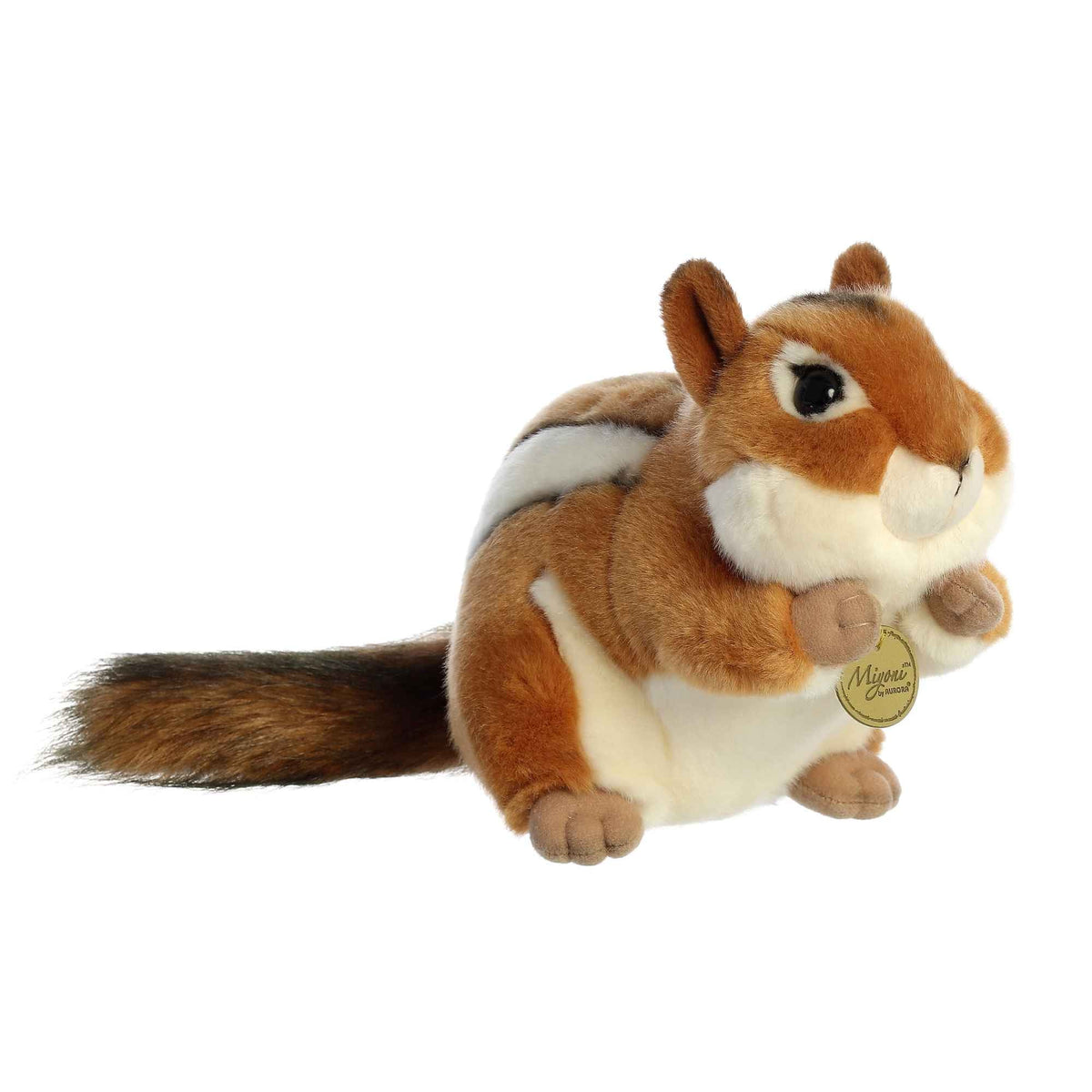 Peluche Chipmunk Jouet Animal en Peluche Réaliste Figurine des Bois 23 cm