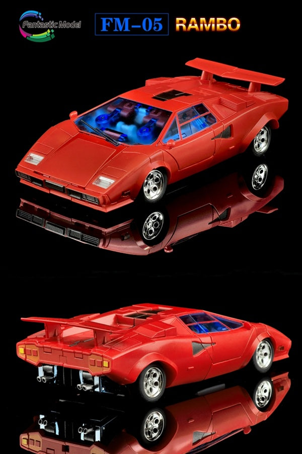 Figurine articulée transformable Rambo en robot, échelle Masterpiece, voiture de sport