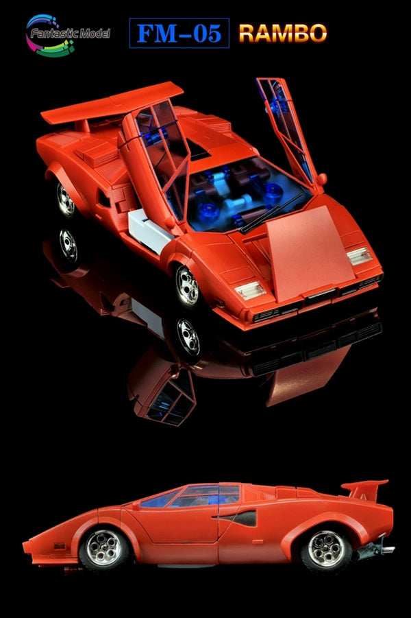 Figurine articulée transformable Rambo en robot, échelle Masterpiece, voiture de sport