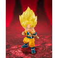 Figurine articulée Super Saiyan Goku légèrement endommagée, cheveux translucides, édition exclusive du SDCC