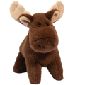 Peluche Élan Museau Animal en Peluche Doux Jouet pour Enfants