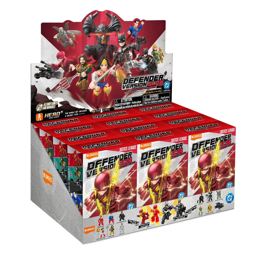 Kit de modèles réduits articulés Justice League - Lot de 12