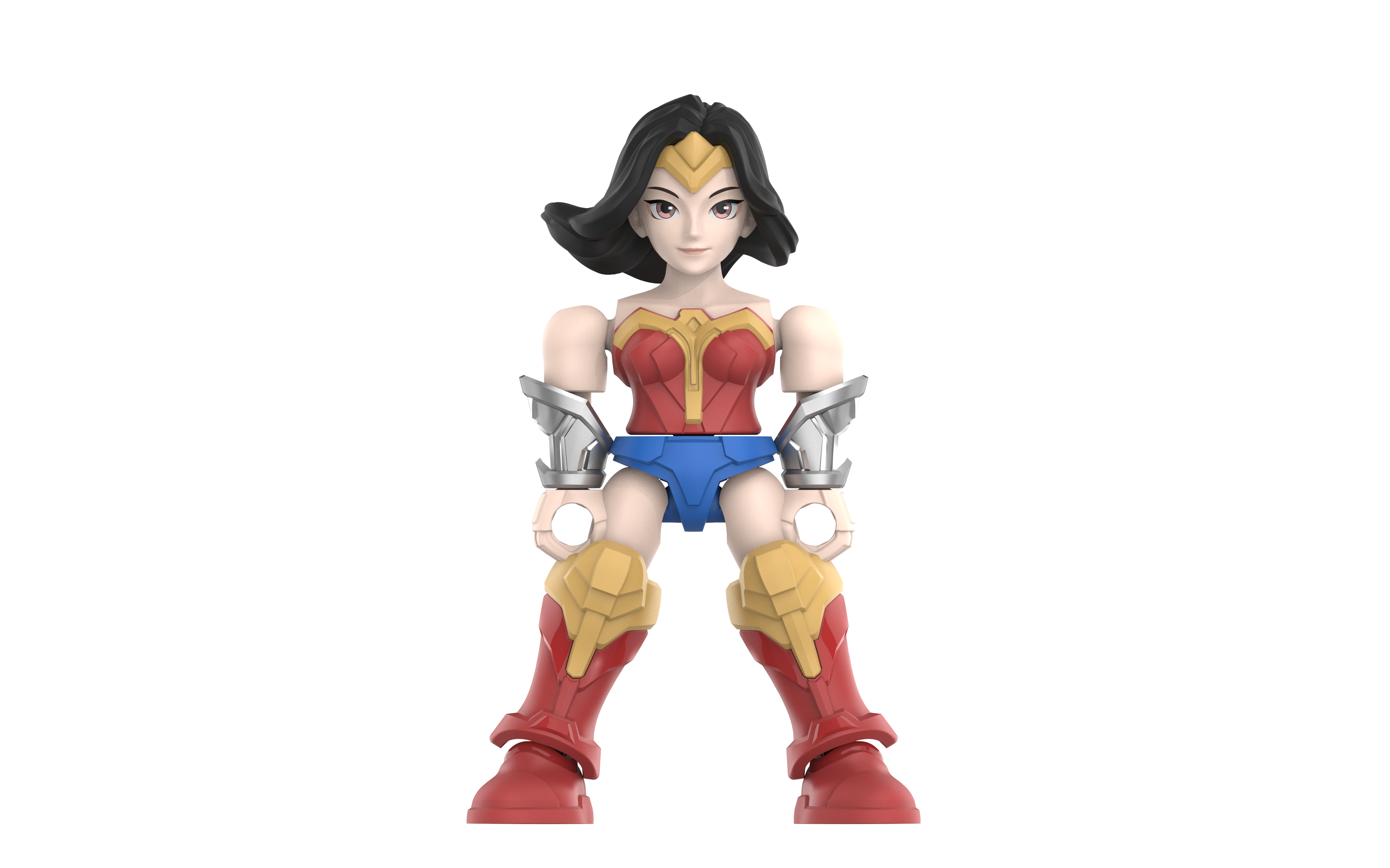 Kit de modèles réduits articulés Justice League - Lot de 12