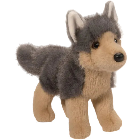 Peluche loup animal en peluche doux gris jouet câlin d'aventure