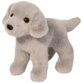 Chien en peluche Labrador argenté en ardoise, jouet en peluche doux