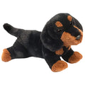 Dottie le teckel en peluche douce noir et marron
