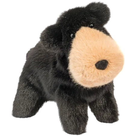 Ours noir museau doux peluche doudou