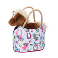 Sac boho en fer à cheval avec porte-monnaie en peluche cheval
