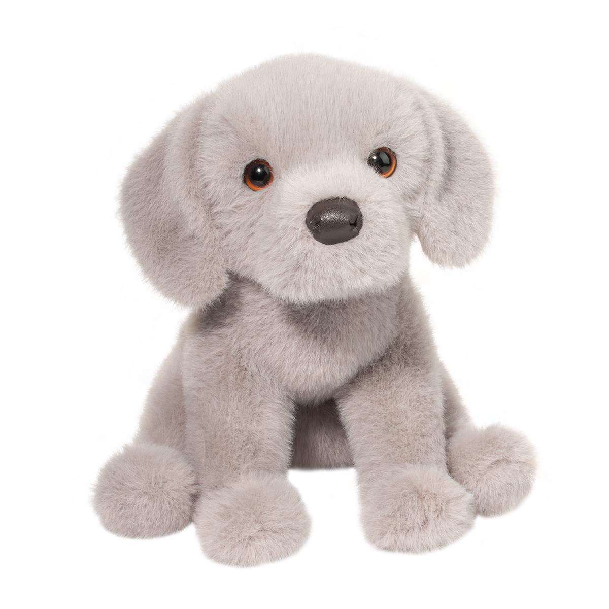 Peluche chien Labrador Retriever argenté jouet chiot