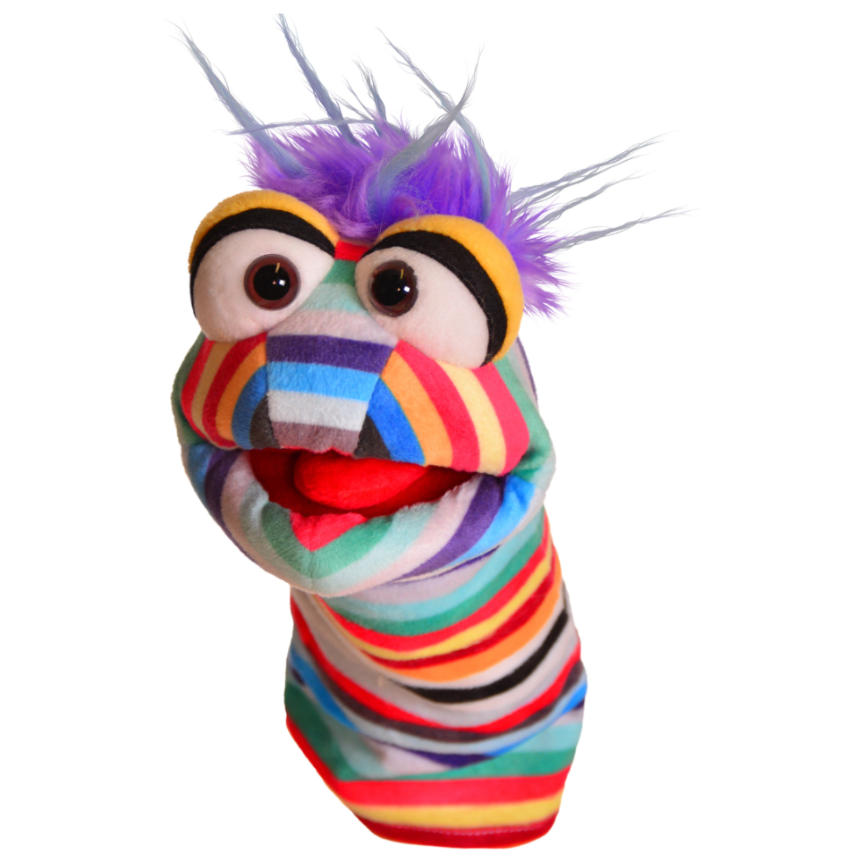 Marionnette à main en peluche de 25 cm, jouet en peluche pour enfants