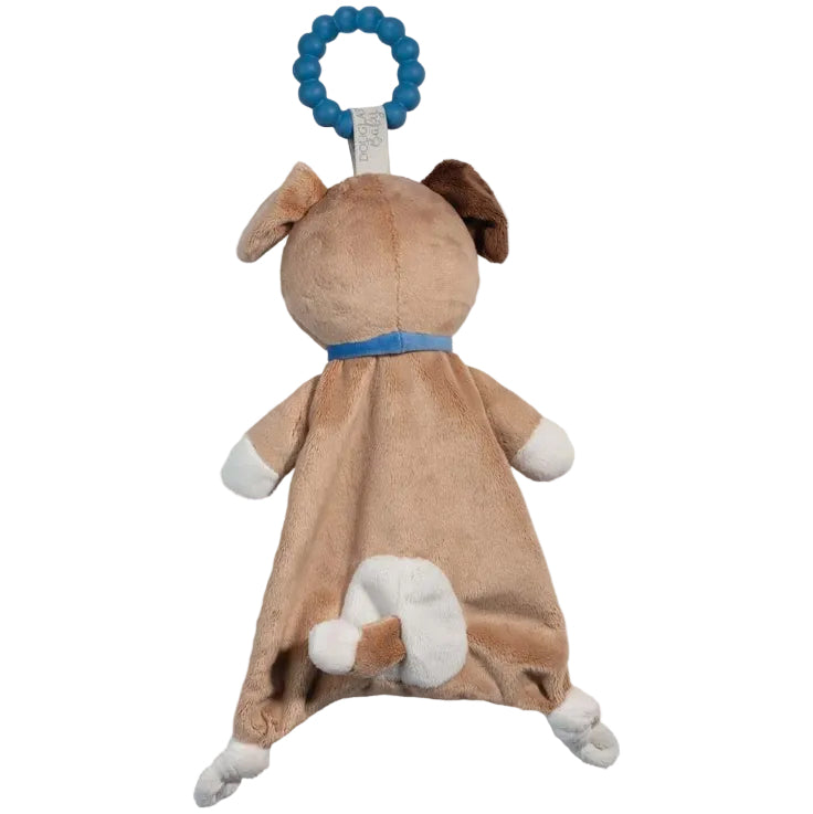 Anneau de dentition en peluche et silicone pour nouveau-nés