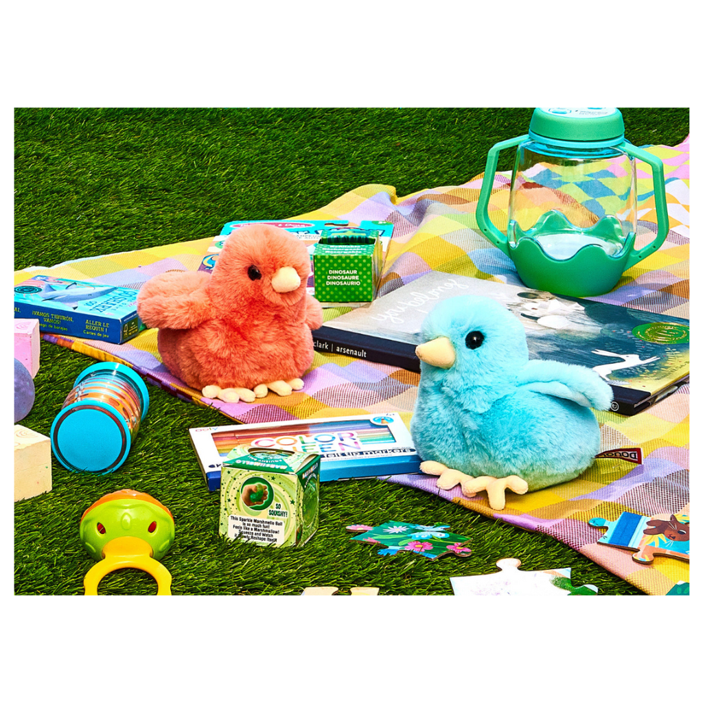 Poussins colorés assortis en peluche douce, jouet en peluche pour panier de Pâques