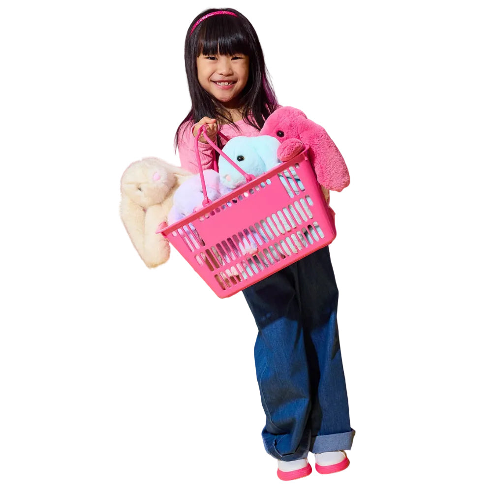 Iris Floppy Bunny Peluche douce en forme de lapin turquoise - Jouet à câliner