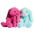 Iris Floppy Bunny Peluche douce en forme de lapin turquoise - Jouet à câliner