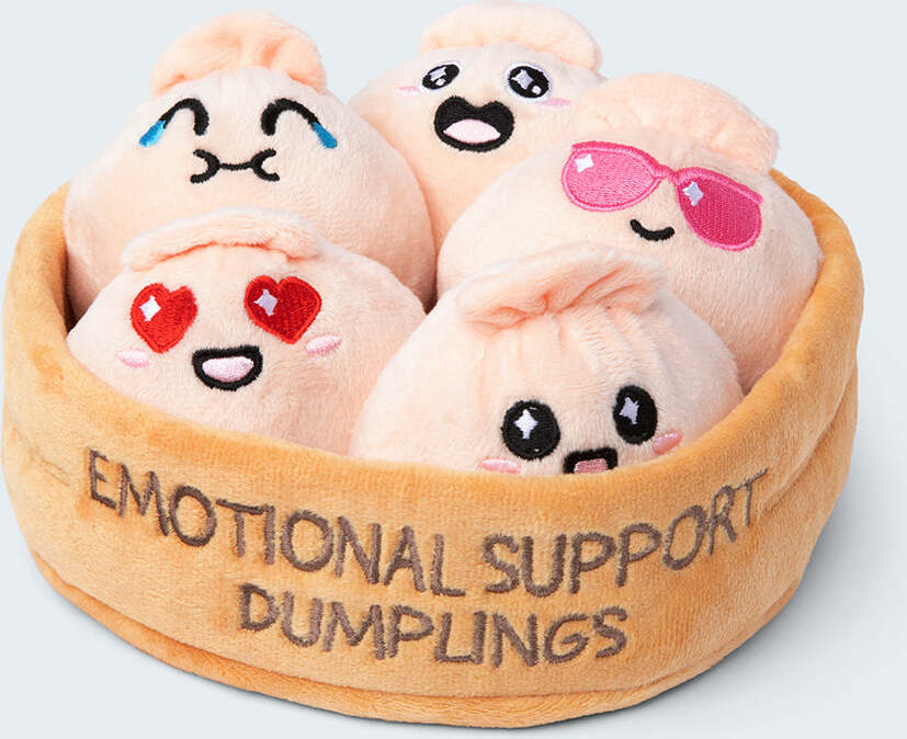 Lot de jouets en peluche de soutien émotionnel kawaii en forme de boulettes de nourriture mignonne