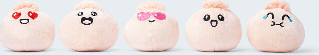 Lot de jouets en peluche de soutien émotionnel kawaii en forme de boulettes de nourriture mignonne