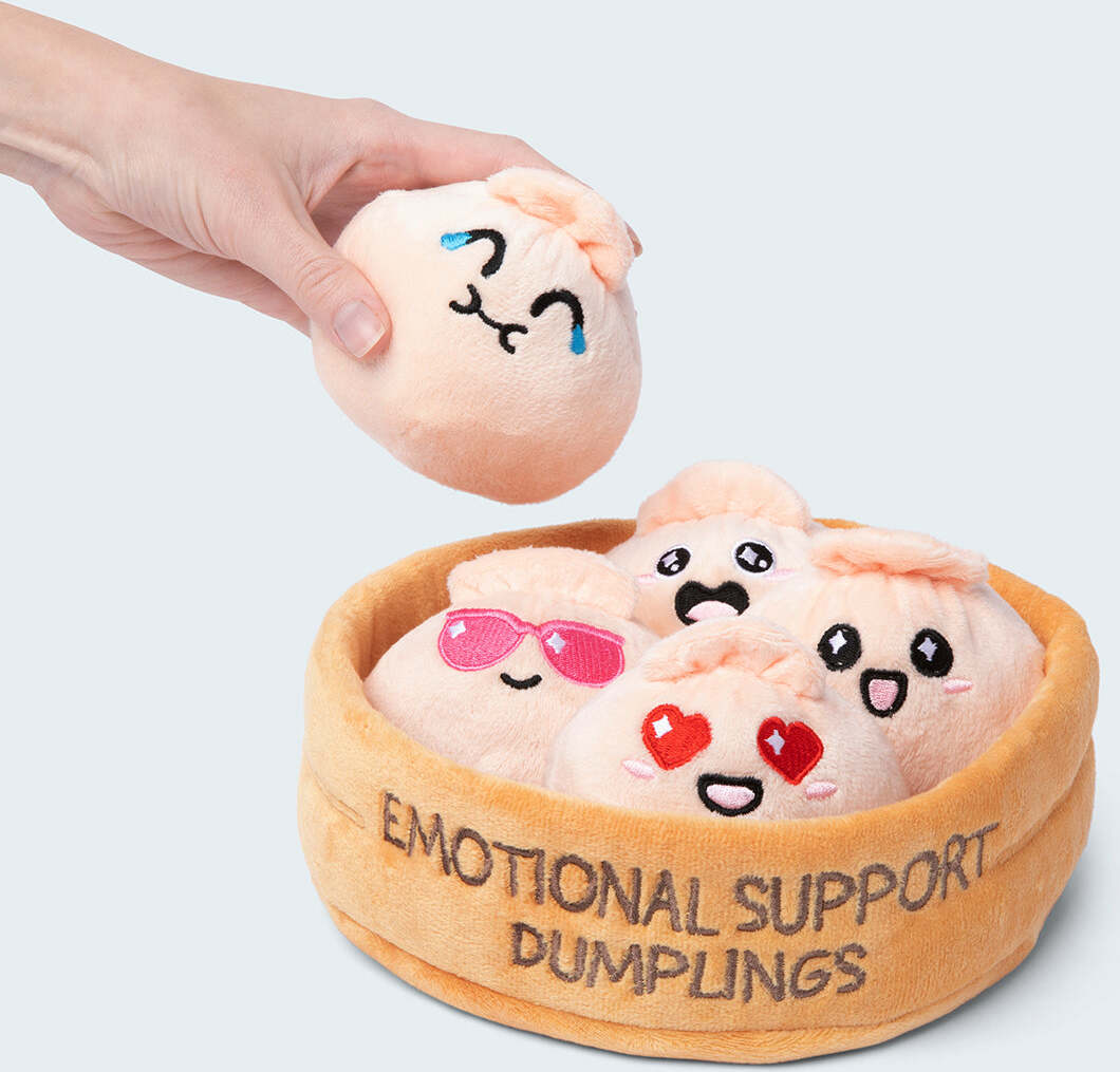 Lot de jouets en peluche de soutien émotionnel kawaii en forme de boulettes de nourriture mignonne